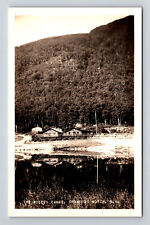 RPPC Scenic View The Willey Camps Cabins Crawford Notch NH Putnam Photo Postcard picture