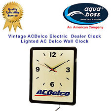 Vintage ACDelco Electric Service Station Clock Lighted Advertizing Wall Clock picture