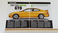 2004 2005 2006 PONTIAC GTO ORIGINAL 2022 ARTICLE picture