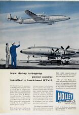 Vintage 1955 Lockheed R7V-2 Super Connie - Holley Carburetor Print Ad picture