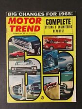 Motor Trend Magazine October 1964 1965 Corvair - Corvette - Rambler Typhoon 223 picture