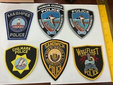 Law Enforcement Massachusetts collectors patch set  6 pieces all full size new picture