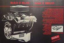 Vintage Print Ad 1980s Edelbrock Torker II / Torker-Plus Automotive Manifold Red picture