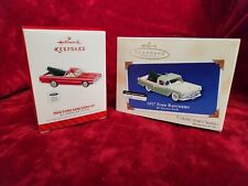 2 Hallmark Keepsakes. 1957 & 1968 Ford Ranchero Christmas Ornaments With Boxes picture