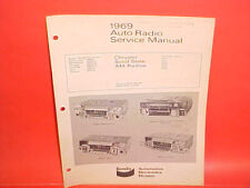 1969 CHARGER SUPER BEE GTX BARRACUDA ROAD RUNNER BENDIX AM RADIO SERVICE MANUAL picture