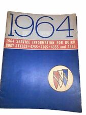 1964 Buick Service Info Skylark Station Wwagon 4255, 4265, 4355, 4365 (e14) picture