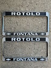 Rotolo Chevrolet Fontana, California License Plate Frame Set picture