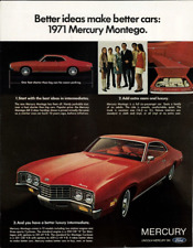 1970 '71 MERCURY MONTEGO Ford Lincoln Automobile Car Vintage Print Ads picture