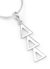 Delta Delta Delta sterling silver lavaliere pendant, NEW*** picture