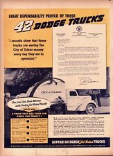 1940 Vintage ad Dodge Trucks City of Toledo retro Vehicle photo   03/07/23 picture