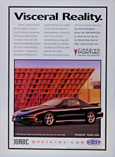 1997 Pontiac Firebird Trans Am Vintage Visceral Reality-IROC Original Print Ad picture