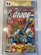 GI Joe #1 1982 Marvel CGC Graded 9.6 Newsstand Edition Signed Larry Hama. Rare picture