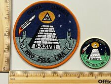BLAKC OPS CHALLENGE COIN AND NRO PATCH - SPY SATELLITE 2SLS LMA SUPRA SUMMUS  picture