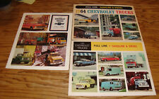 Original 1964 1965 1967 Chevrolet Truck Full Line Sales Brochure Lot of 3 Chevy picture