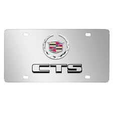 Cadillac CTS Dual 3D Logo Mirror Chrome Stainless Steel License Plate picture