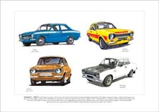 FORD ESCORT MkI 1968-74 - Fine Art Print A3 Size - Mexico RS2000 RS1600 Twin-Cam picture
