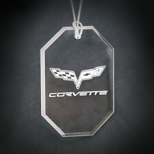 Corvette C6 Engraved Octagon Ornament - W/C6 Corvette Logo 2005-2013 picture