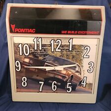 GM Pontiac Vtg Dealership Clock Sign Firebird Perfect For Turbo Trans Am Picture picture