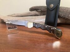 BUCK KNIFE 110 - 4-Dot, Square Frame W/New OEM Buck Sheath **Customized FG** picture
