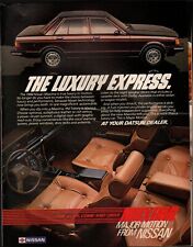 1984 Vintage ad Nissan Maxima retro car Auto Vehicle photo interior   04/08/23 picture
