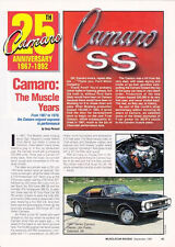 1967-1970 CHEVROLET CAMARO / THE MUSCLE YEARS  ~  NICE 4-PAGE ARTICLE / AD  picture