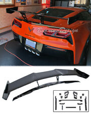 ZR1 Style For 14-19 Corvette C7 Z06 CARBON FLASH Rear Wing Spoiler With Bracket  picture