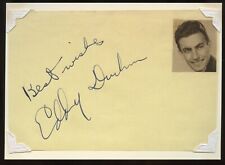 Eddy Duchin d1951 signed autograph 3x5 Cut American Jazz Pianist & Bandleader picture