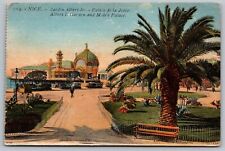 Nice France Albert Garden & Moles Palace Historic Landmarks DB Postcard picture