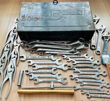 Toyota genuine tool box and 36-piece tool set old logo Hand tools Pliers wrench picture