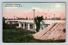 Utica NY-New York, New Overhead Crossing, Pleasant St, Vintage c1920 Postcard picture