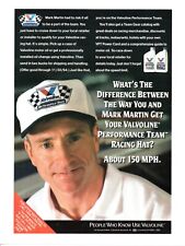 1994 MARK MARTIN VALVOLINE MOTOR OIL Nascar Racing PRINT AD WALL ART - VINTAGE picture