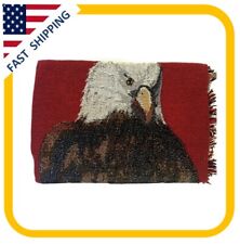 Vintage Delco Remy Eagle 72”x54” Knit Throw Blanket USA Americian Dream picture
