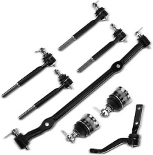8Pcs Front Suspension Kit Inner Outer Tie Rod End Center Link Compatible with Ch picture