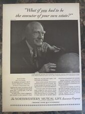 Northwestern Mutual Life Insurance Charles Stewart Mott GM 1964 Vintage Print Ad picture