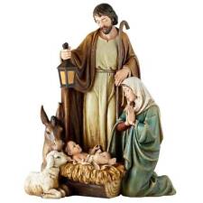 Nativity Scene Holy Family 14 inch Statue Resin Christmas Decor Indoor Outdoor D picture