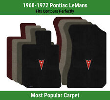 Lloyd Ultimat Front Carpet Mats for '68-72 Pontiac LeMans w/Pontiac Emblem Logo picture
