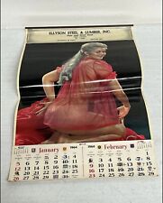 Vintage 1964 Ellyson Steel and Lumber  Pin-Up Calendar Complete picture