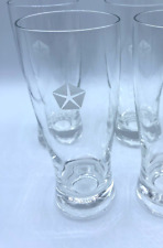 MOPAR Plymouth Dodge Chrysler Logo Set Of 5 Drinking Glasses Vintage Tall glass picture