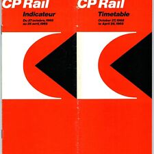 Oct 1968 Apr 1969 Canadian Pacific Railroad Passenger Timetable CP Rail Train 4J picture
