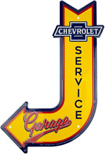 Chevrolet Service Garage Sign Vintage Chevy Metal Automotive Wall Art Decor 1... picture