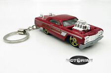 1964 '64 Chevy Impala Maroon Car Rare Novelty Keychain 1:64 Diecast picture