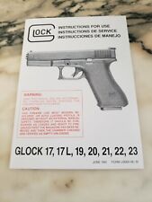 Vintage Glock Instruct Manual For17,17L,19,20,21,22,23,June 1991 OLD-BUT-NEW  picture