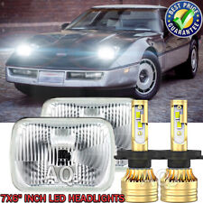 2PCS 5X7 7x6 Hi/Lo Beam LED Headlight For Chevy Chevette Citation II Corvette C4 picture