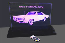 1966 Pontiac GTO Laser Etched LED Edge Lit Sign picture