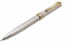Tree Bark Solid Silver Mechanical Pencil 0,5 mm Lead Twist Action Hand Engraved  picture