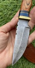 8”Handmade /Forged Damascus Steel Knife w/ Wood Handle& sheath ZH 13/Axe/pro Max picture