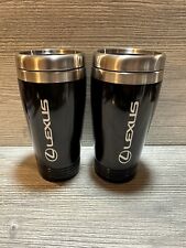 Set Of 2 Lexus Travel Mug (Black) Stainless steel  16oz Double wall Insulated picture
