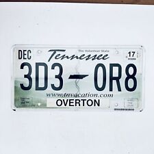 2017 United States Tennessee Overton County Passenger License Plate 3D3 0R8 picture