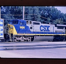 CSX C44-9W #9006  Locomotive Railroad Trains on the Rails 35mm Photo Slide picture