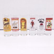 Lot Of 6 Liquor Brands Double Shot Glasses Shooters 4